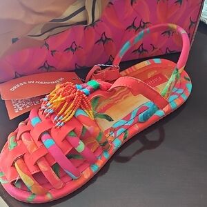 Colorful Beaded Sandals